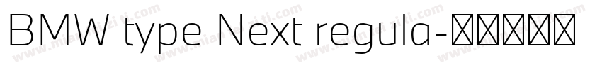 BMW type Next regula字体转换